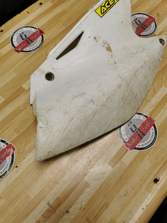 Kawasaki KX250F 2005 right side cover panel plastic fairing number plate 2004