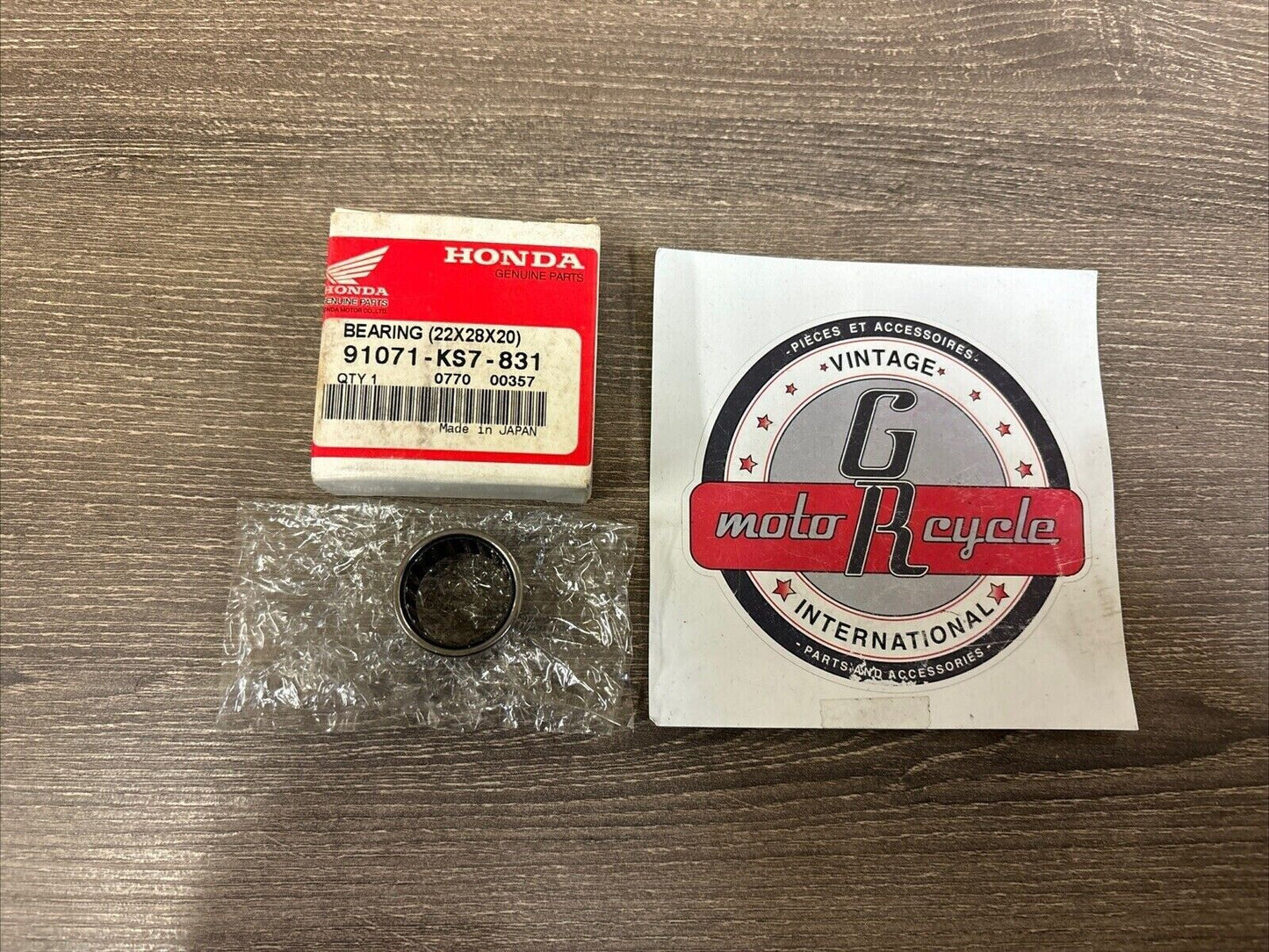 NOS Honda CR125R CR250R CR500R NEEDLE BEARING 91071-KS7-831 H123