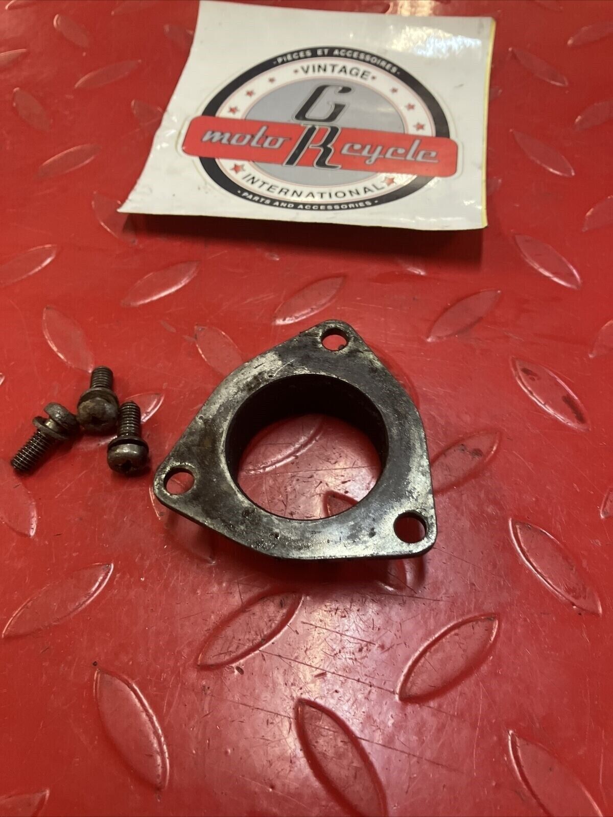 Suzuki RM125 1980 exhaust manifold pipe flange