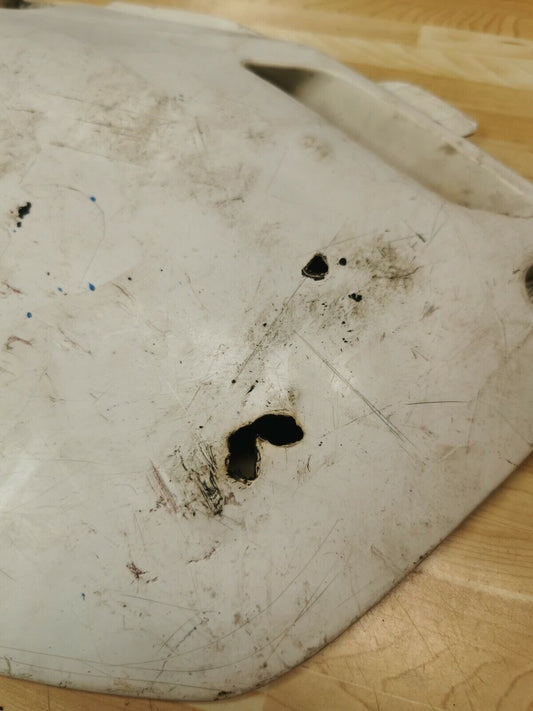 Honda CR250R 1991 right side panel cover number plate plastic 83510-KZ3-700ZB 2