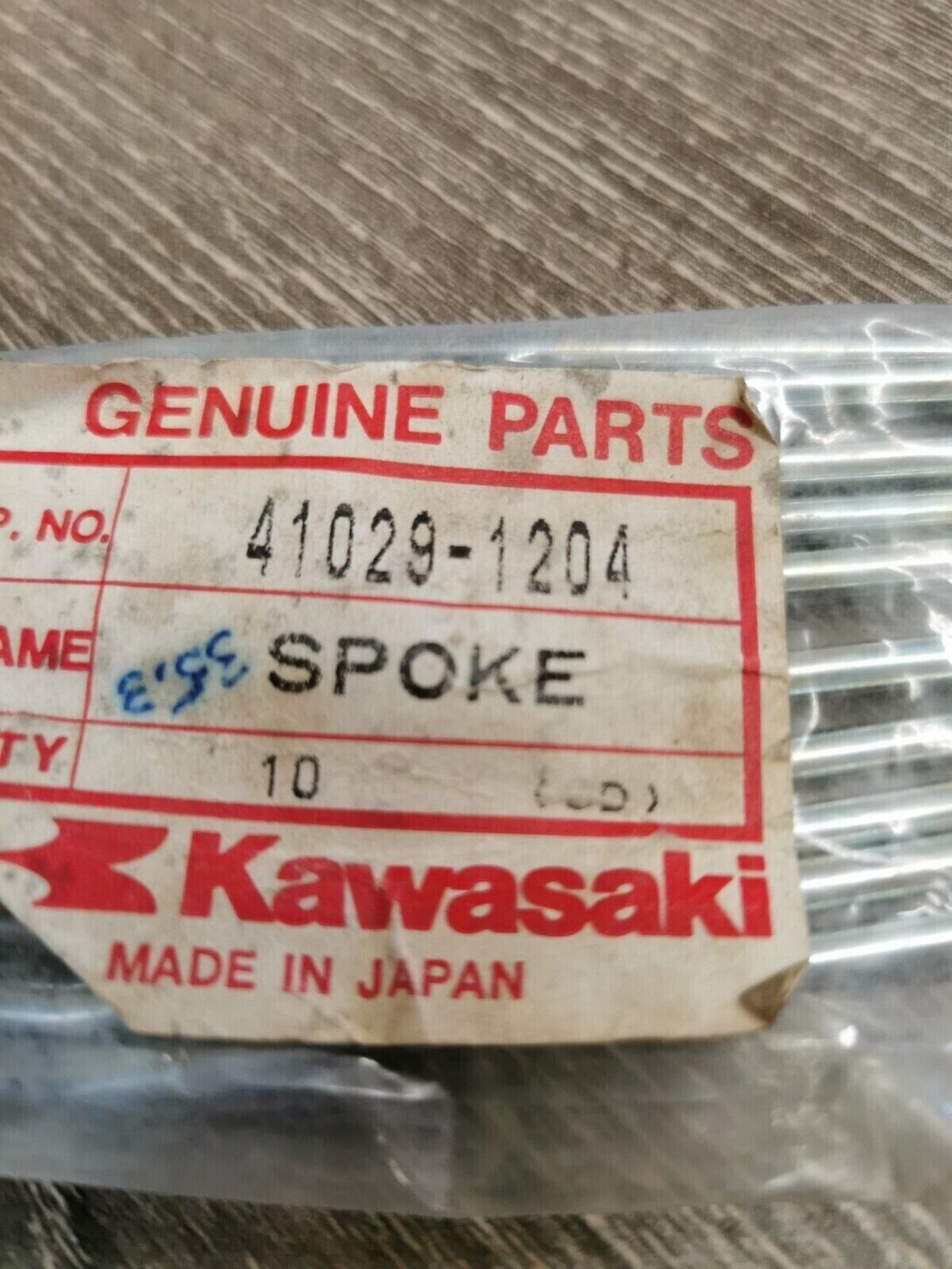 NEW NOS KAWASAKI KX125 KX250 KX450F KX500 1989 - 2001 SPOKE Qty10 41029-1204 K28