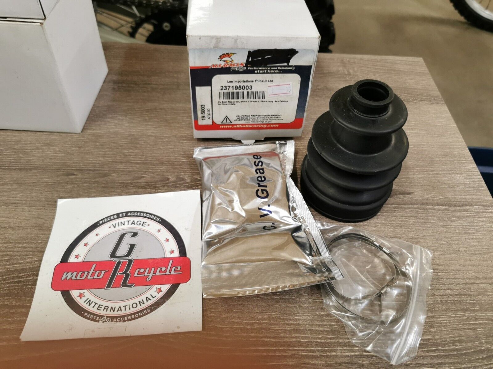 NOS ALL BALLS Front Inner Can-Am Maverick Polaris Ranger CV BOOT KIT 19-5003 J52