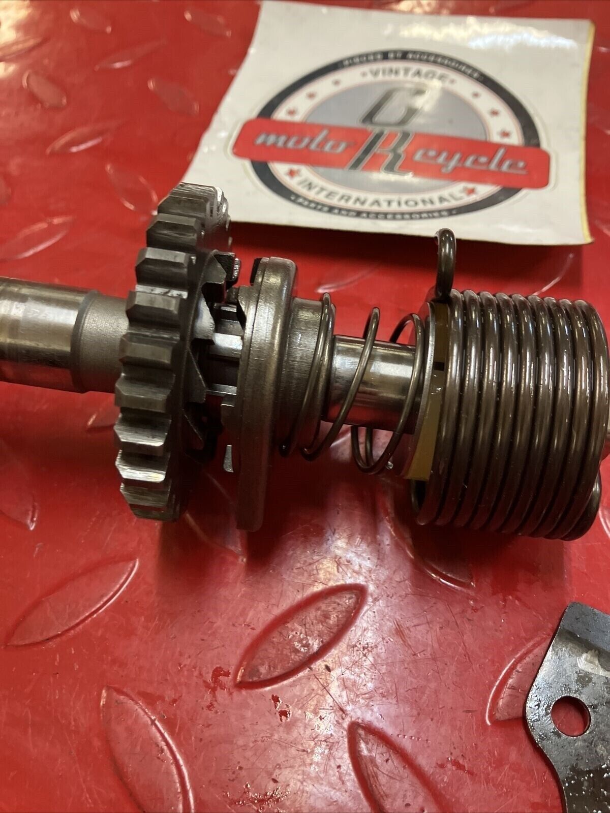 Suzuki RM125 1982 kickstarter kick starter spindle gear shaft spring 2