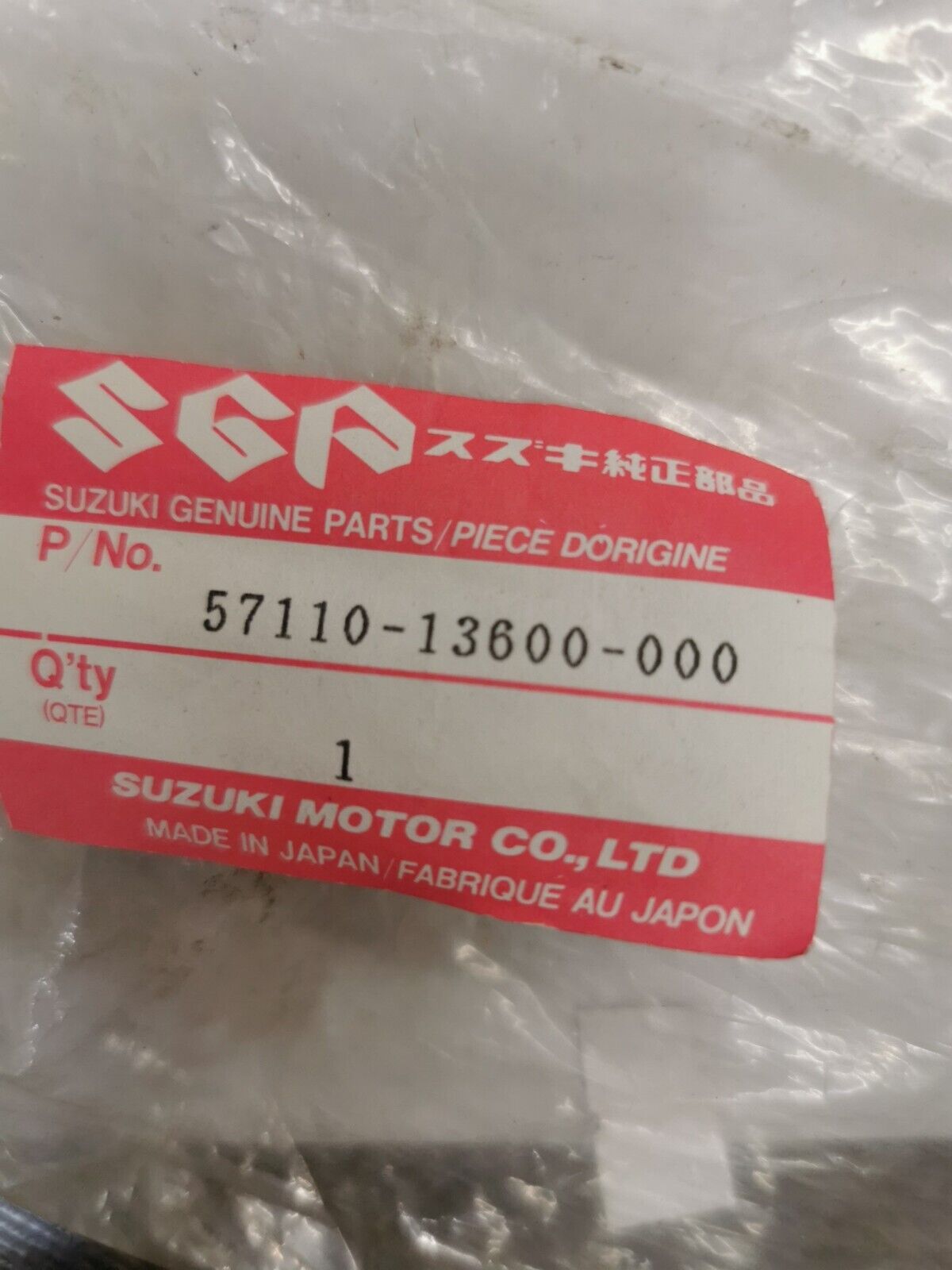 NEW NOS SUZUKI JR80 DS80 1996 - 2004 THROTTLE GRIP 57110-13600 S24