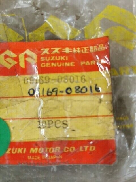 NOS SUZUKI RM60 GS400X GS1000E GS450L GS750E GS550E WASHER 09169-08016 S39