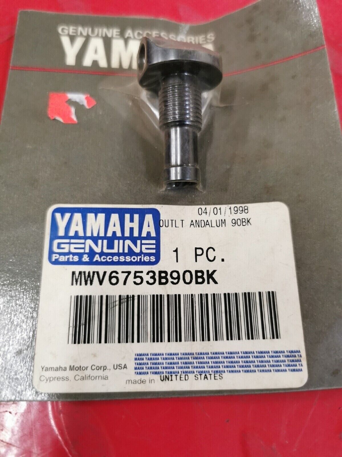 NOS YAMAHA OUTLT ANDALUM 90BK MWV-6753B-90-BK Y50