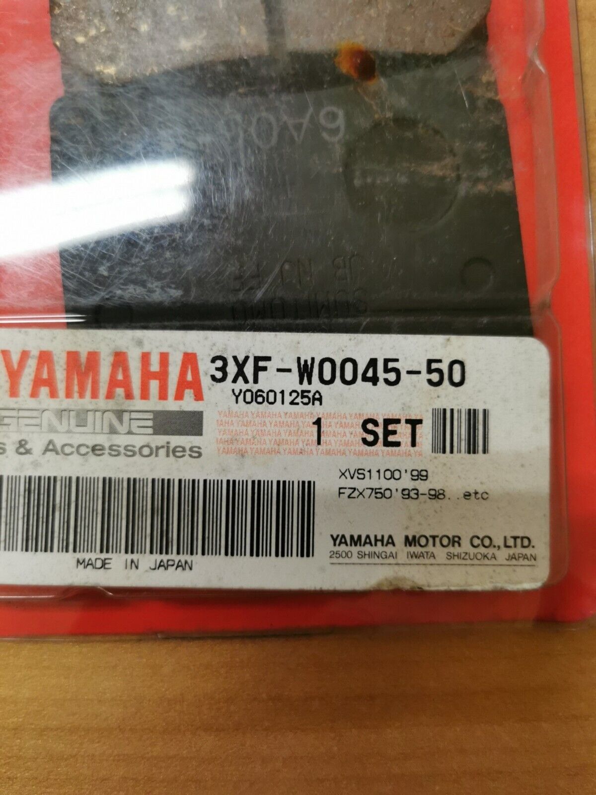 NOS YAMAHA XV1100 XV750 1996 - 2007 BRAKE PAD KIT 3XF-W0045-50-00 Y43