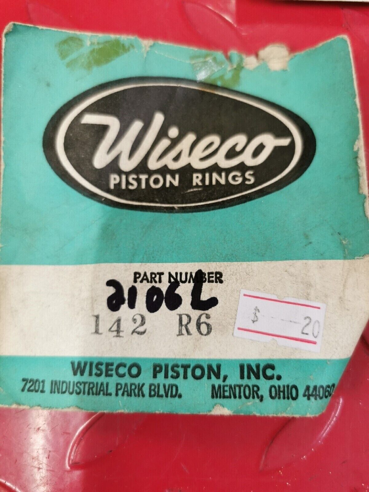 NOS WISECO  PISTON RING 53.5mm 2106L   142R6  J10