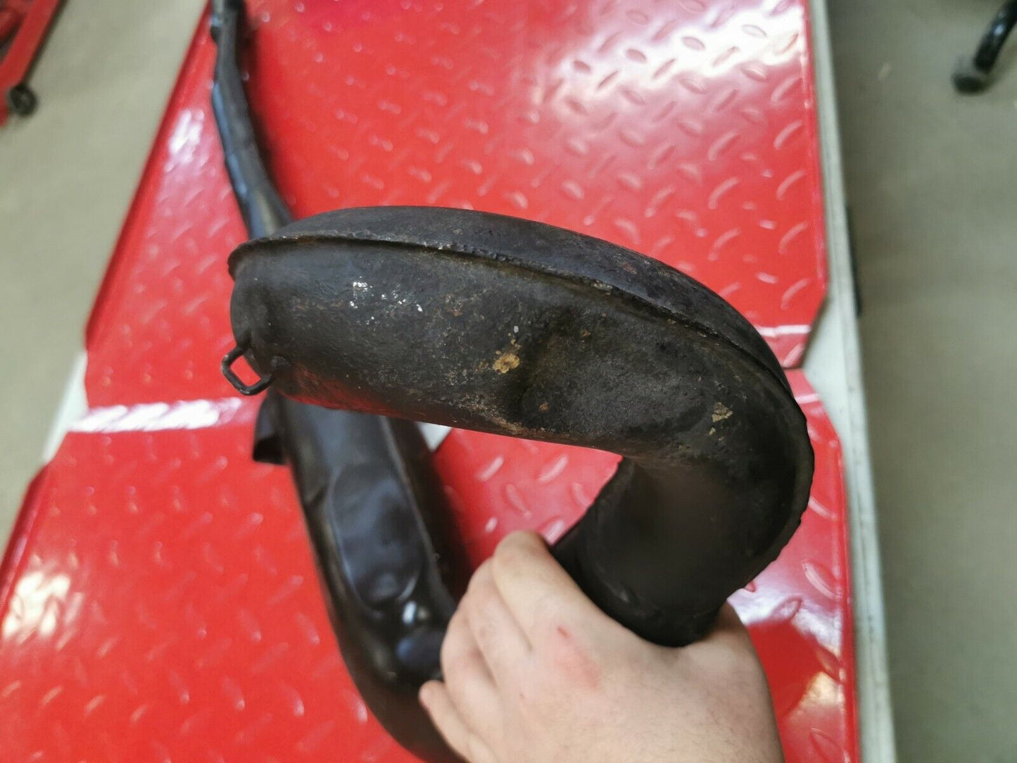 Honda CR250M 1976 exhaust pipe header expansion chamber 1975