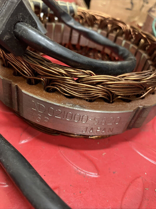 Kawasaki KZ650 1978 Coil field rotor flywheel yoke stator generator assembly U7