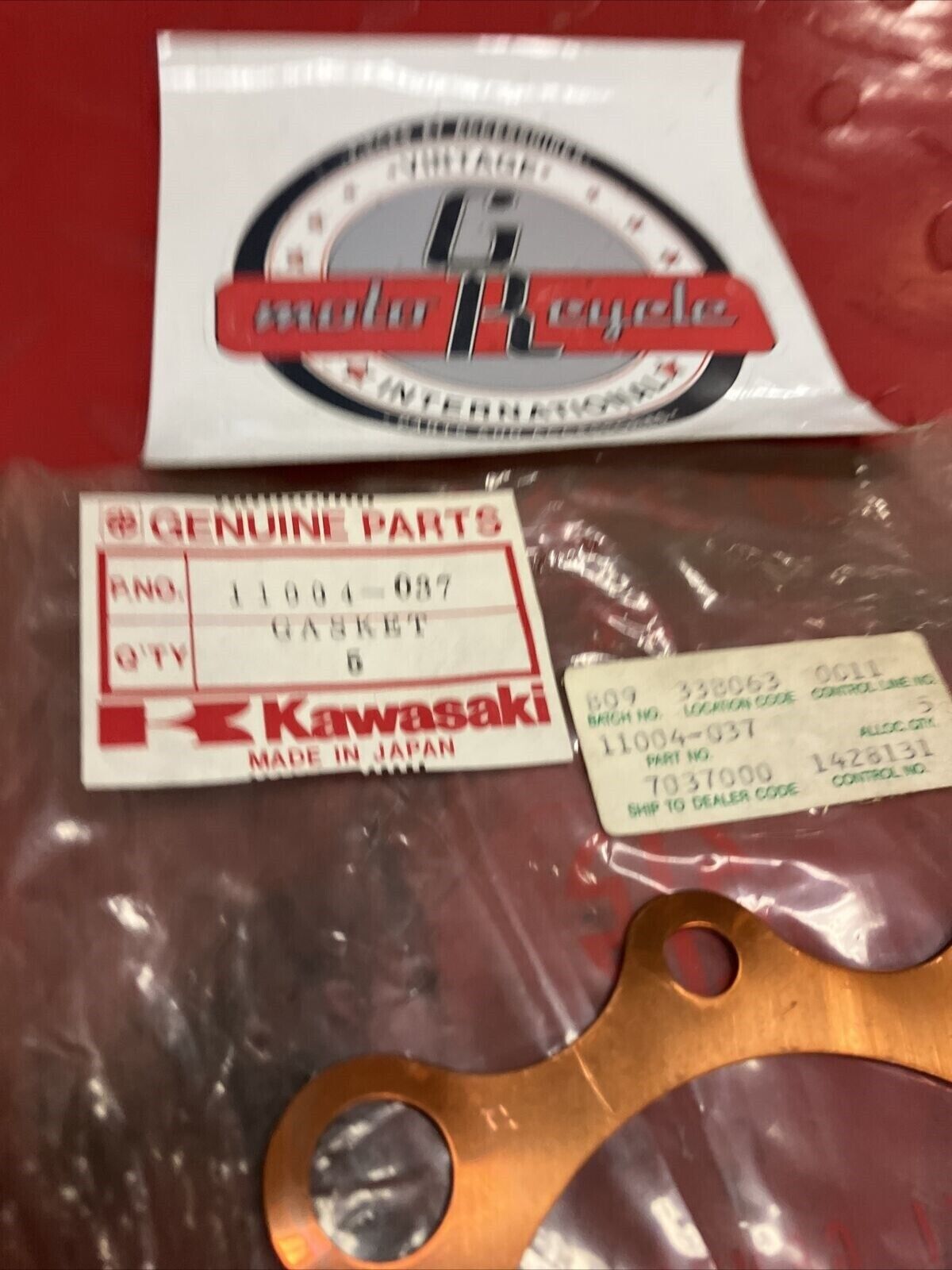 NOS KAWASAKI F5 F9 CYLINDER HEAD GASKET 11004-037 K21