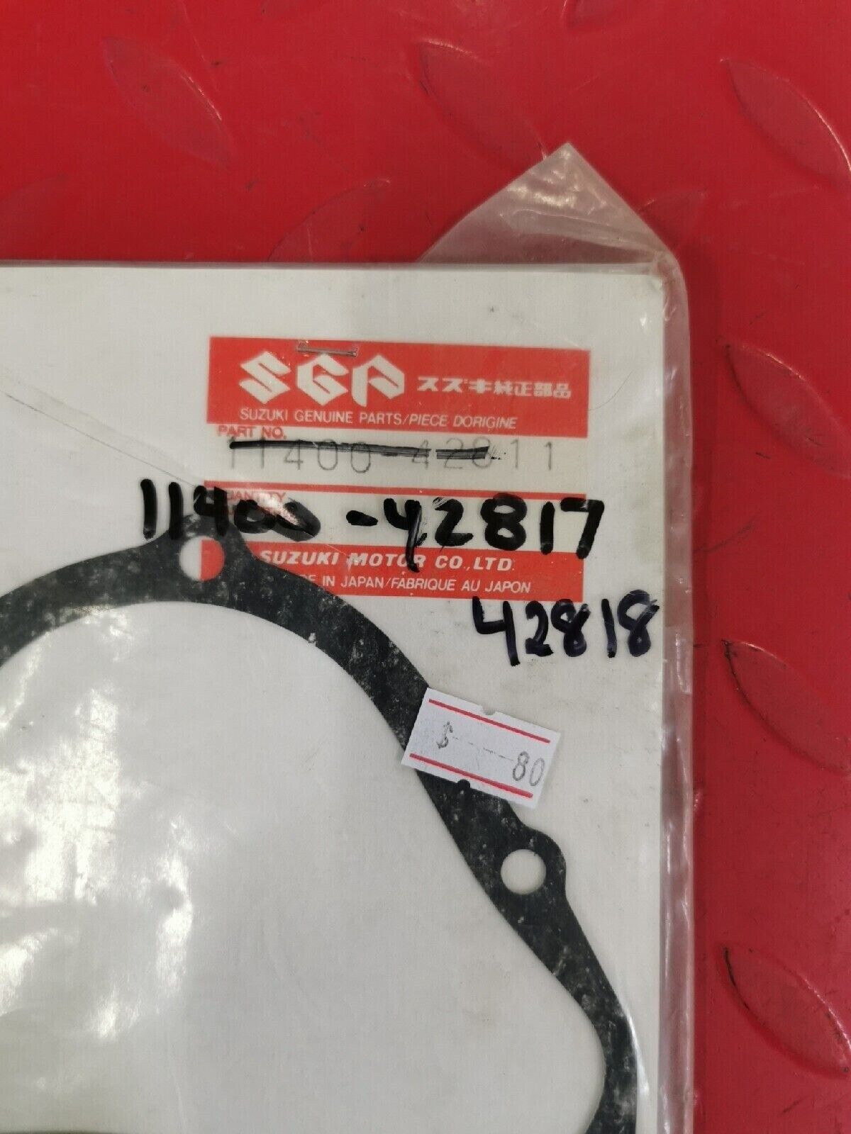NOS SUZUKI DR200 SP200 1986 1987 1988 GASKET SET SUPERSEDED BY 11400-42818 S14