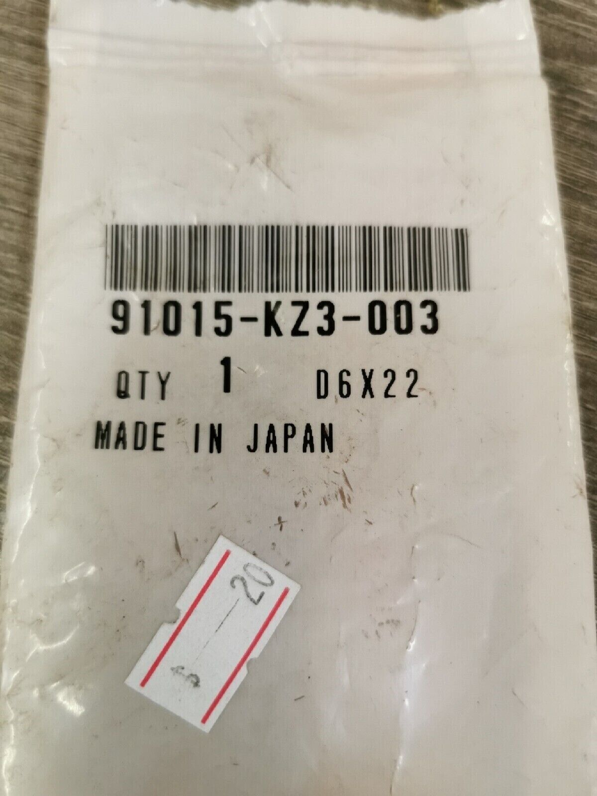 NEW NOS HONDA CR250R 1989 - 2003 BEARING 91015-KZ3-003 H46