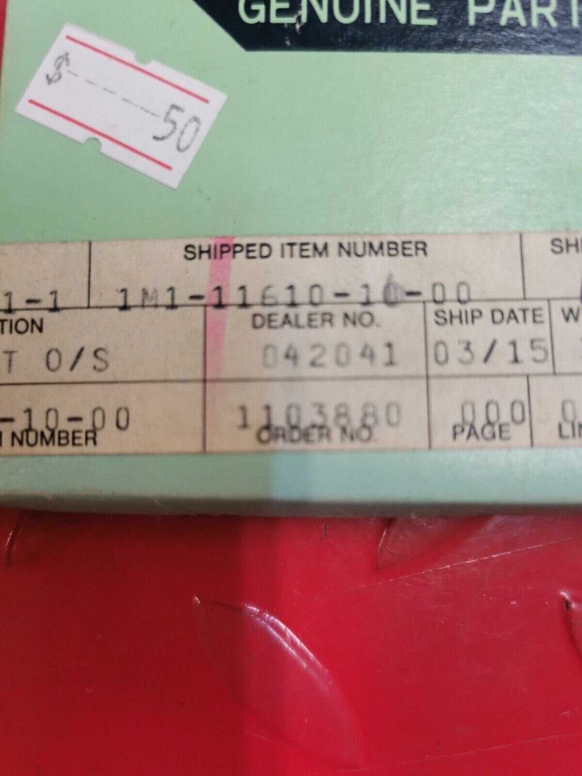 NOS YAMAHA DT250  DT250 1977 1978 PISTON RING SET 1ST (1ST O.S. 1M1-11610-10 Y27