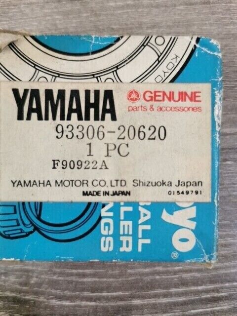 NOS YAMAHA ET340B ET300C SR540D SS440D XL540L BEARING B6206 93306-20620-00 Y152