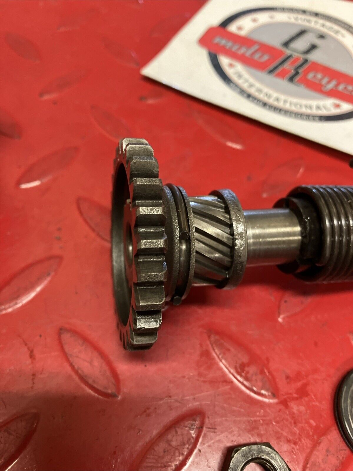 Yamaha YZ125 1983 Kickstarter Kick starter shaft spindle gear 1982 1984 1985