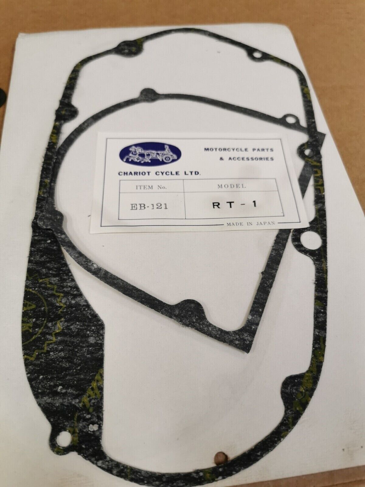 NOS CHARIOT CYCLE RT-1 INCOMPLETE GASKET KIT SET EB-121 J48