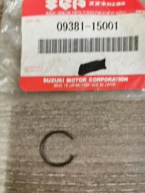 NOS SUZUKI DL250A GSXR1000 GSXR125X GSXR750 RM125 CIRCLIP 09381-15001 S58