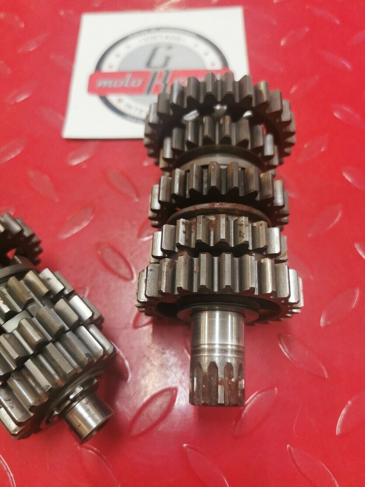 Honda CR250R 1986 transmission mainshaft countershaft main counter shaft gear