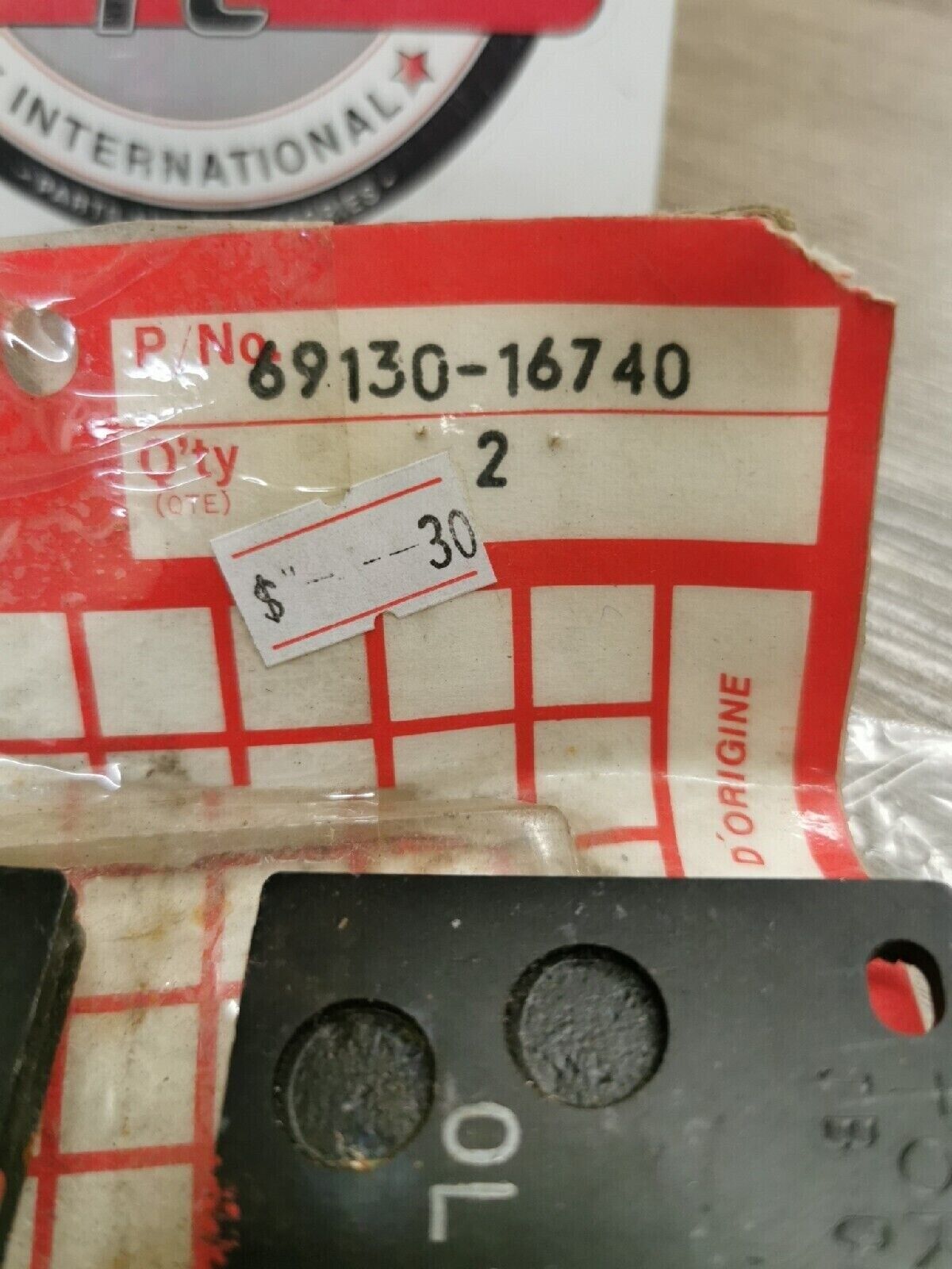 NOS SUZUKI PAD SET 69130-16740 SUB BY 69100-06810 S12