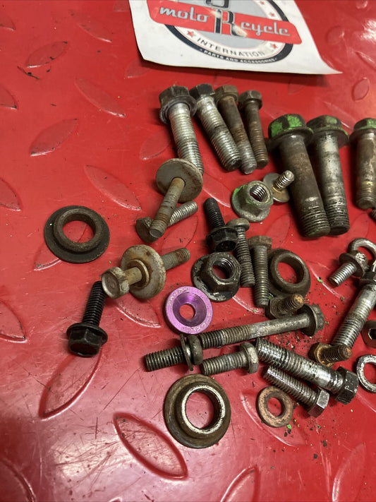Kawasaki KDX80 1987 Frame plastic hardware bolt nut lot