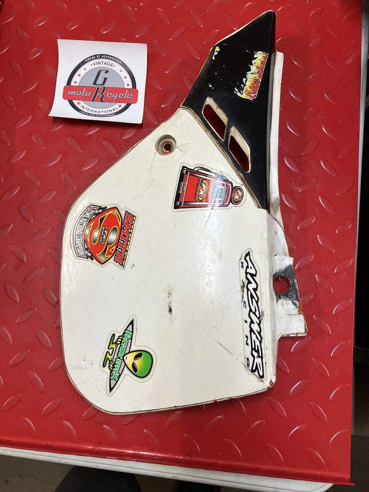 Honda CR125R 1988 left right side cover panel CR500R 83520-KS6-700ZE