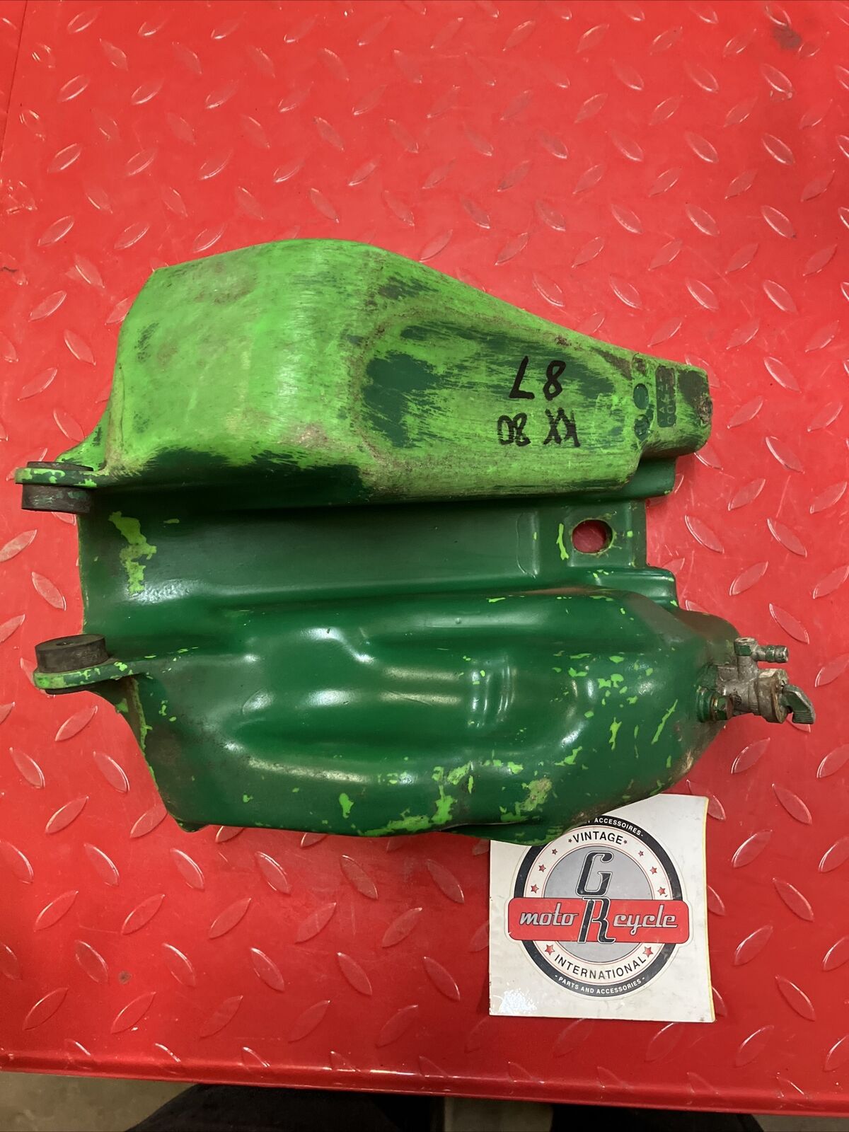 Kawasaki KX80 1987 fuel tank gas petrol reservoir 1986