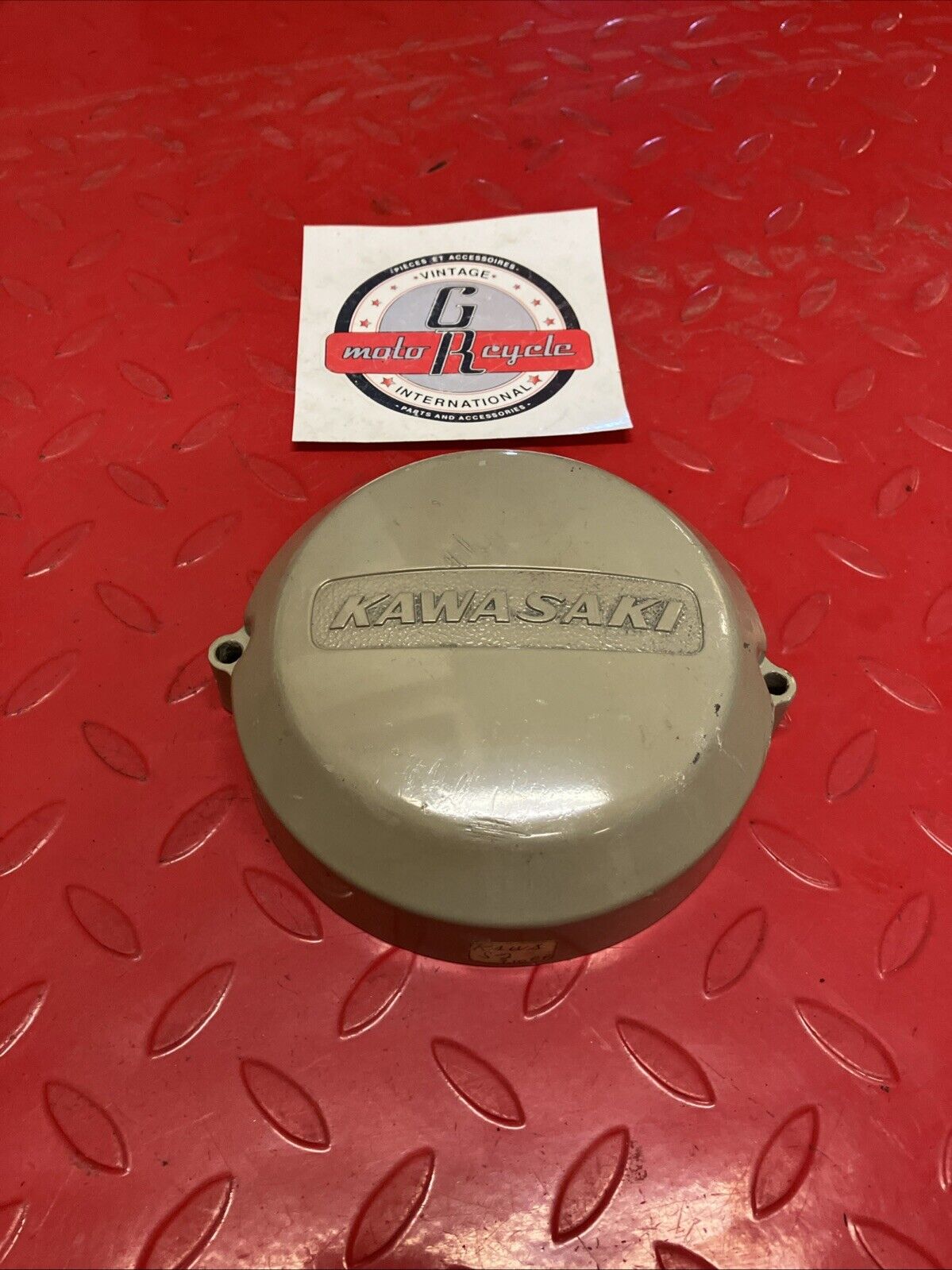 Kawasaki H1 H2 S1 S2 S3 KH250 KH400 Left crankcase cover point breaker cap U6