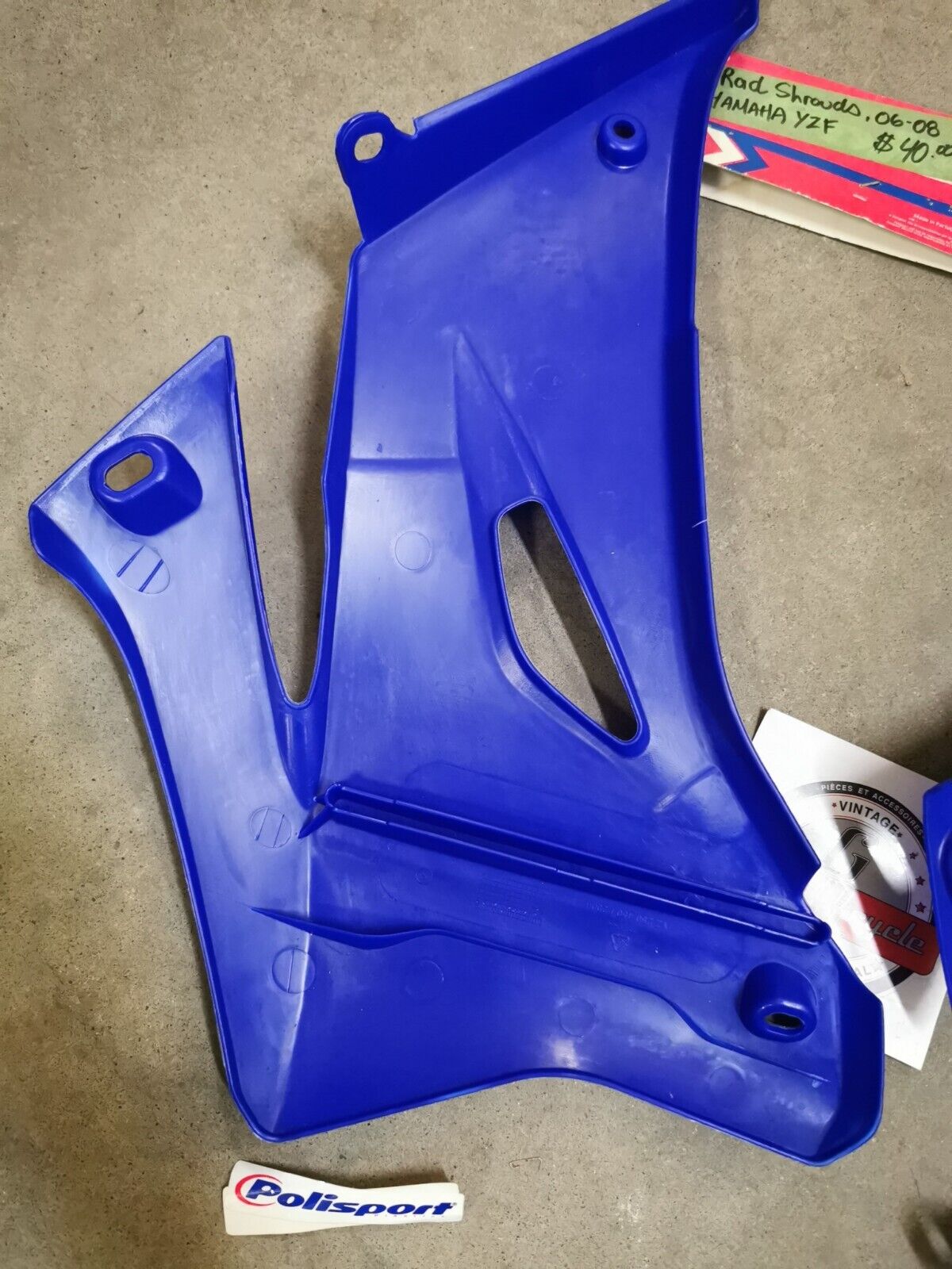 NOS DGP YZF250F YZF450 2006 - 2008 RADIATOR SCOOPS Blue 8426100002  J44