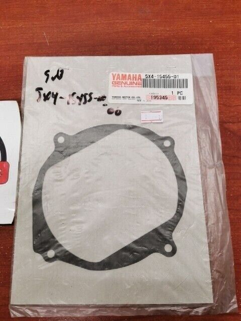 NOS Yamaha CRANKCASE COVER GASKET 5X4-15455-01-00 SUB 5X4-15455-00-00 Y107