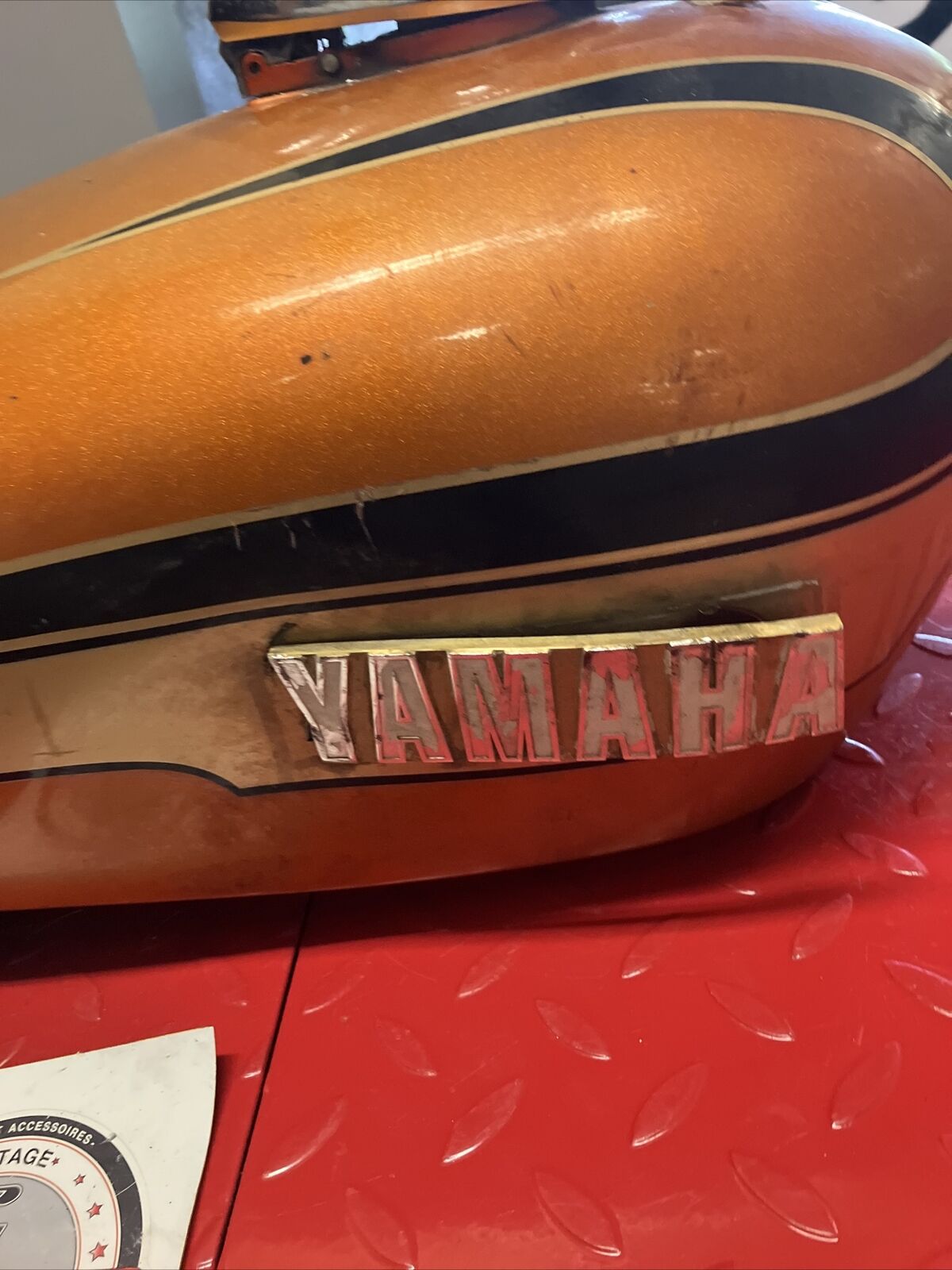Yamaha TX750 1973 Fuel tank gas petrol reservoir