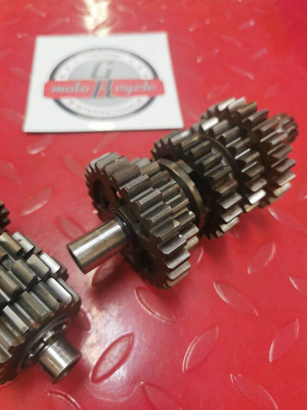Honda CR250R 1986 transmission mainshaft countershaft main counter shaft gear