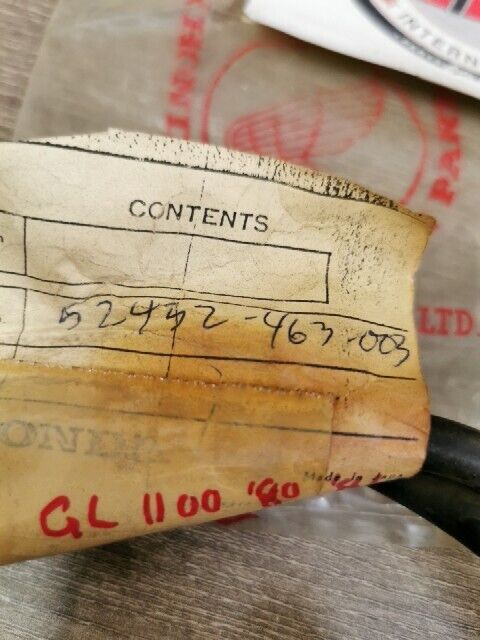 NOS HONDA GL1000 GOLDWING 1980 - 1983 HOSE R RR SHOCK ABSORBER 52432-463-003 H87