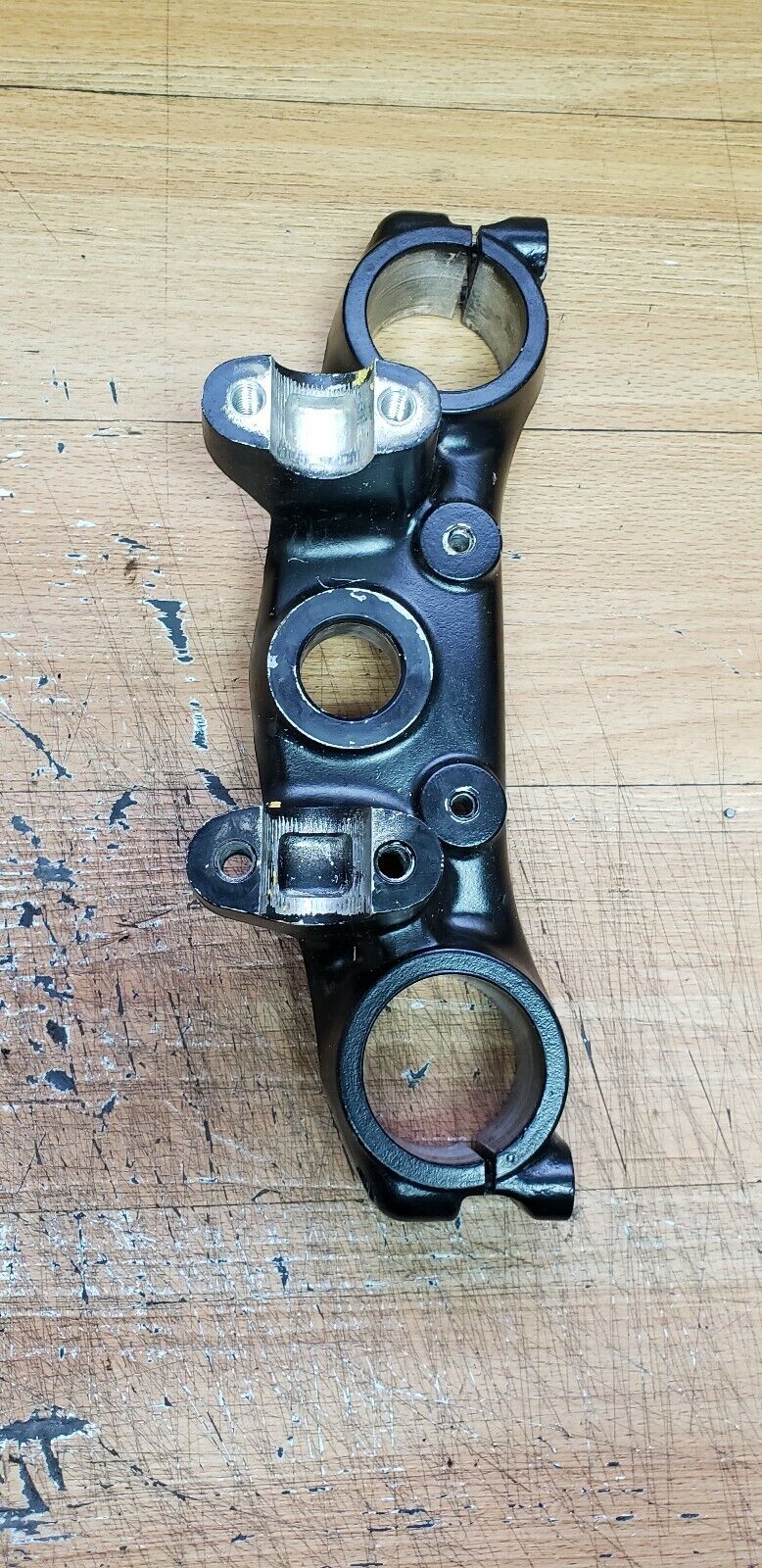 Honda XR350R 1983 1984 steering stem triple clamp tree bridge top crown .
