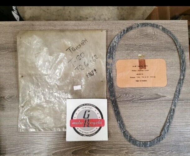 NOS TRIUMPH T120 TR6 1963 UP PRIMARY CHAINCASE GASKET A5