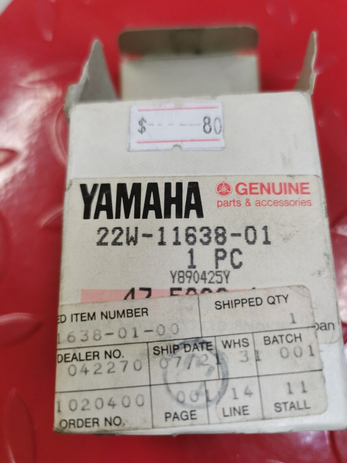 NOS Yamaha YZ80 1983 PISTON 4 O/S 1.00 22W-11638-01-00 Y27