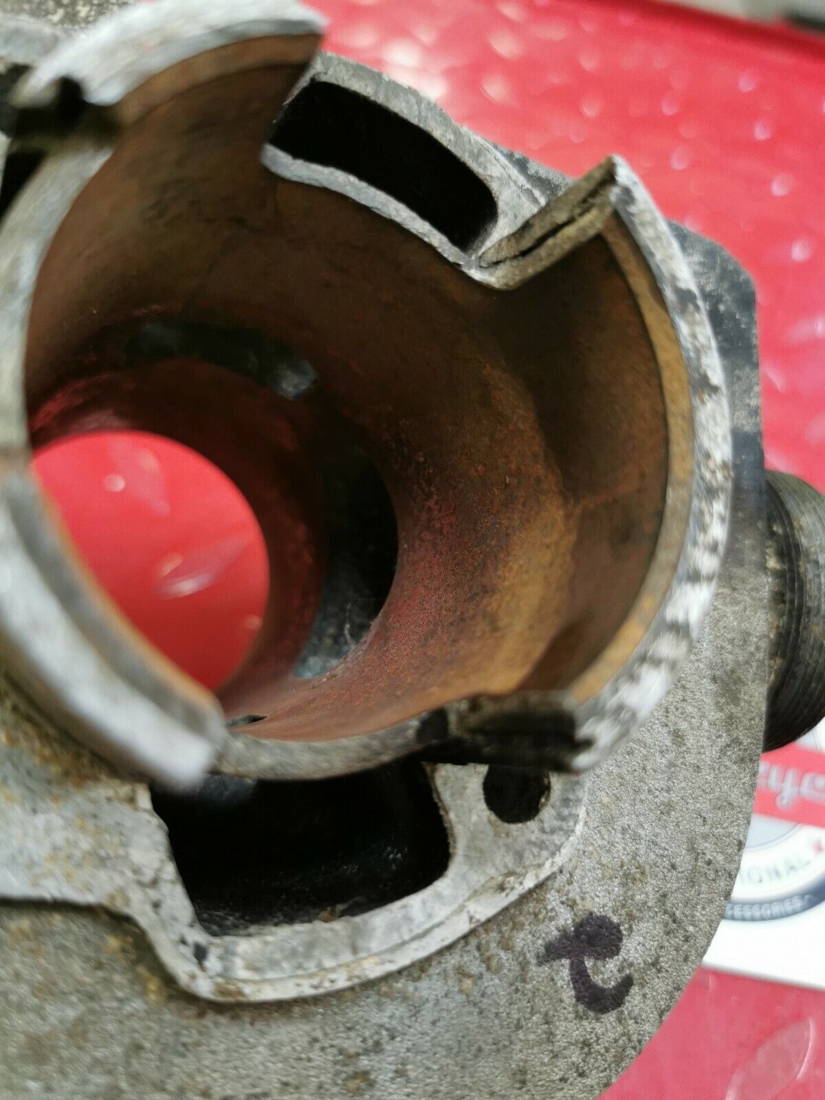 Kawasaki A1 Samurai left side cylinder jug barrel 53.5mm T 2