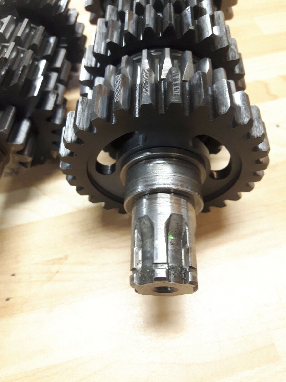 Kawasaki KX125 1986 transmission mainshaft countershaft input output shaft