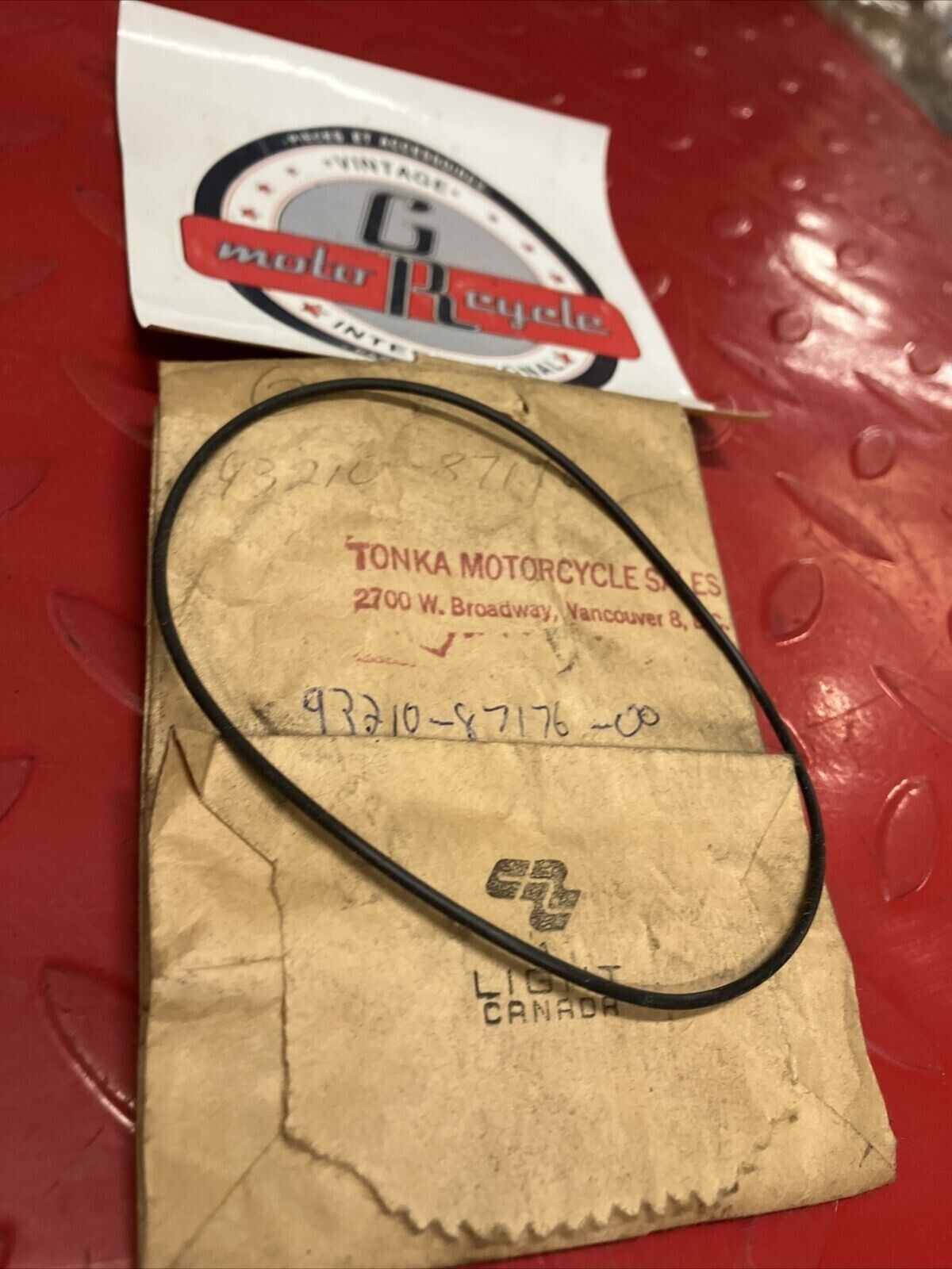 NOS YAMAHA TX750 CYLINDER O-RING 93210-87176-00 Y63