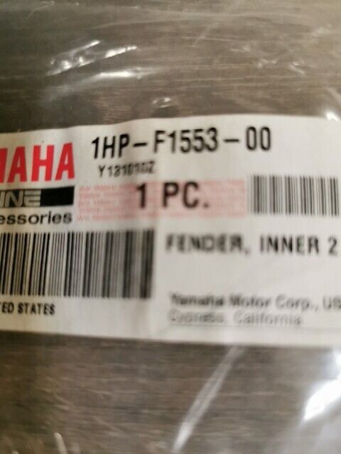 NOS YAMAHA ATV YFM7FGAGR YFM5FGZL YFM70GPAKW FENDER 1HP-F1553-00-00 Y106