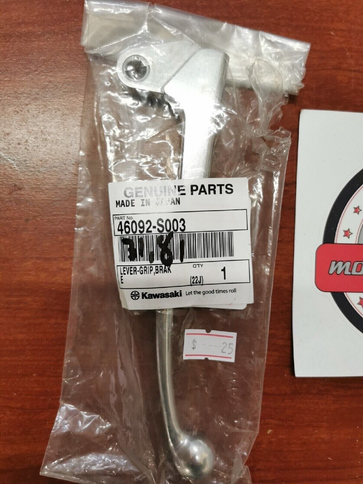 NOS Kawasaki 2003 - 2006 KLX125 BRAKE GRIP LEVER 46092-S003 K23