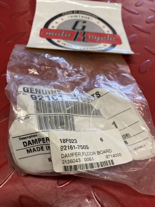 NOS KAWASAKI FLOORBOARD DAMPER 92161-7505 K11