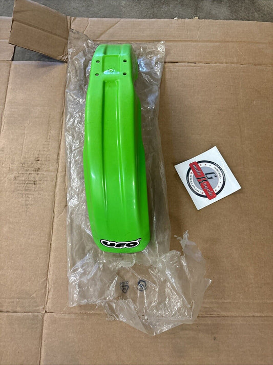NOS UFO PLAST 1984 - 2003 KX60 FRONT FENDER GREEN KA02741-026