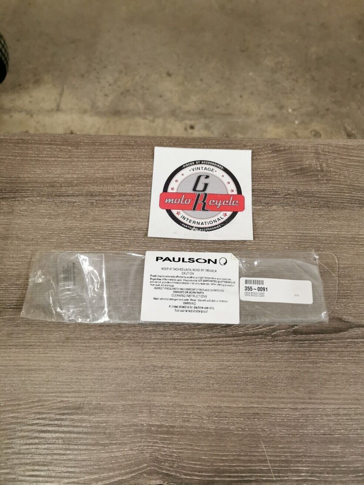 NOS PAULSON VISTRA SHIELD CLEAR LENS 355-0091 J22