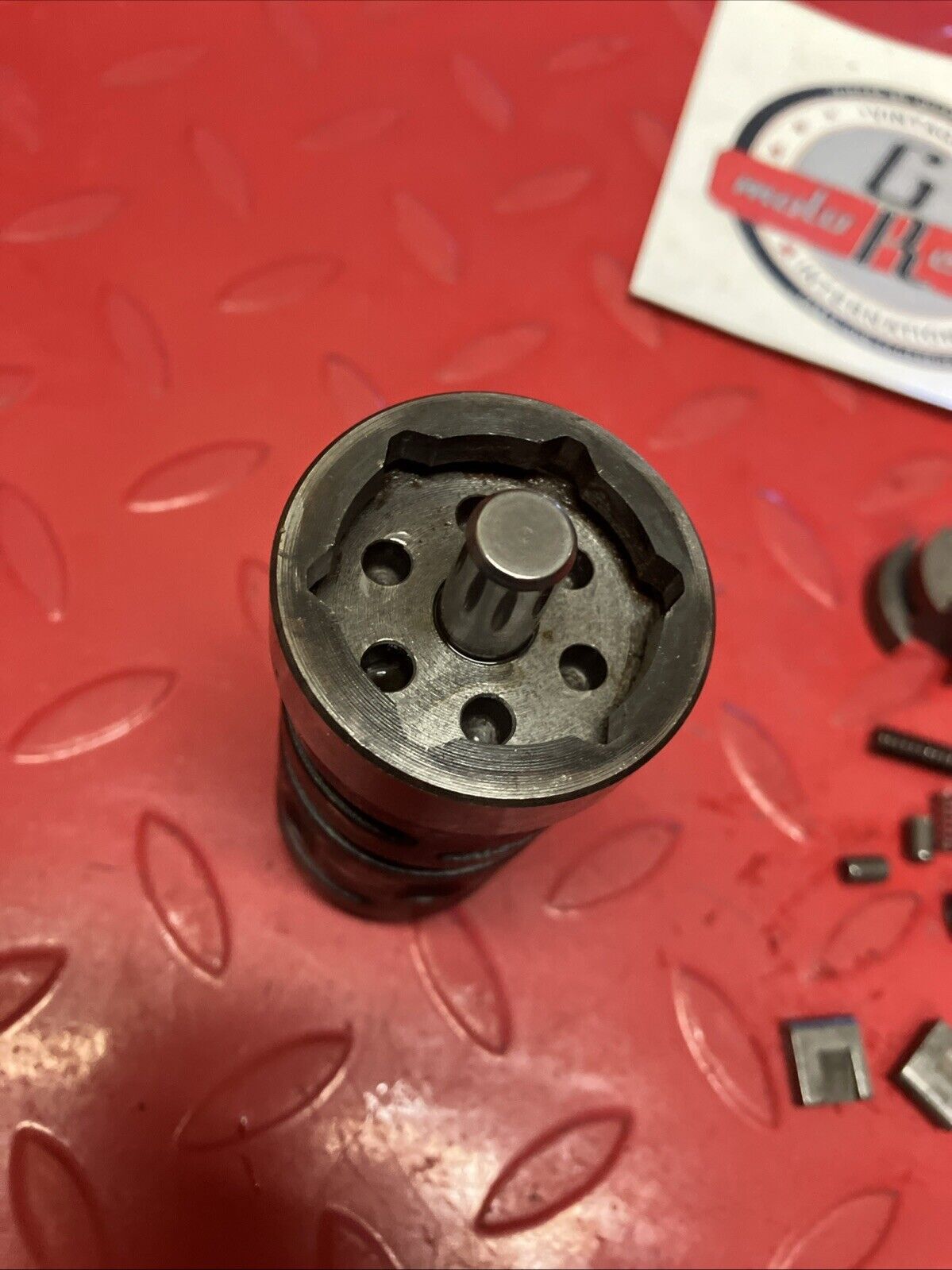 Suzuki RM125 1983 Transmission gearshift gear shift drum cam assembly