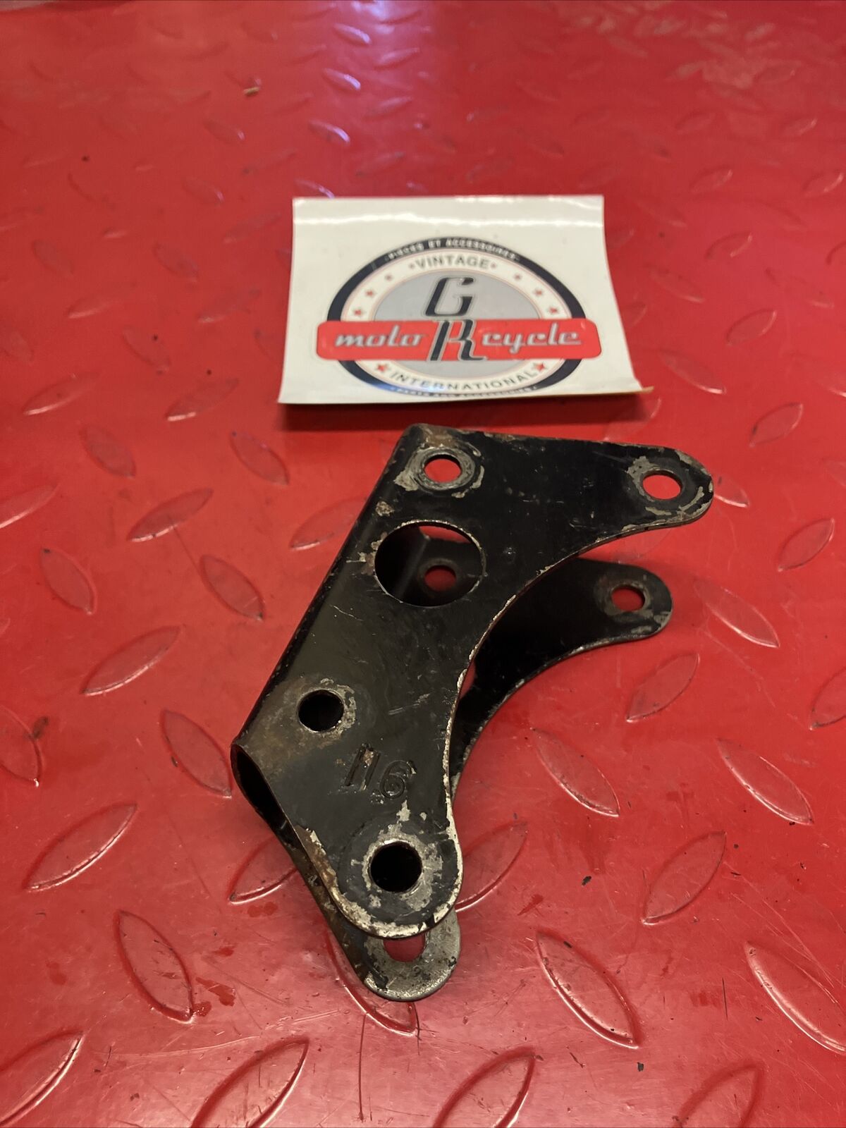 Honda XR75 1973 Front engine motor mount hanger bracket holder 1974 1975 1976 .