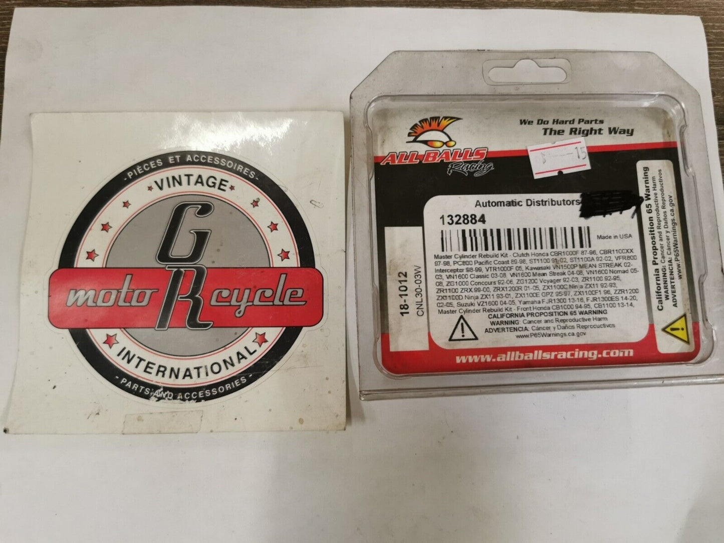 NOS ALL BALLS CBR1000F CBR1100XX VFR800 VTR1000 CYLINDER REBUILD KIT 18-1012 J52