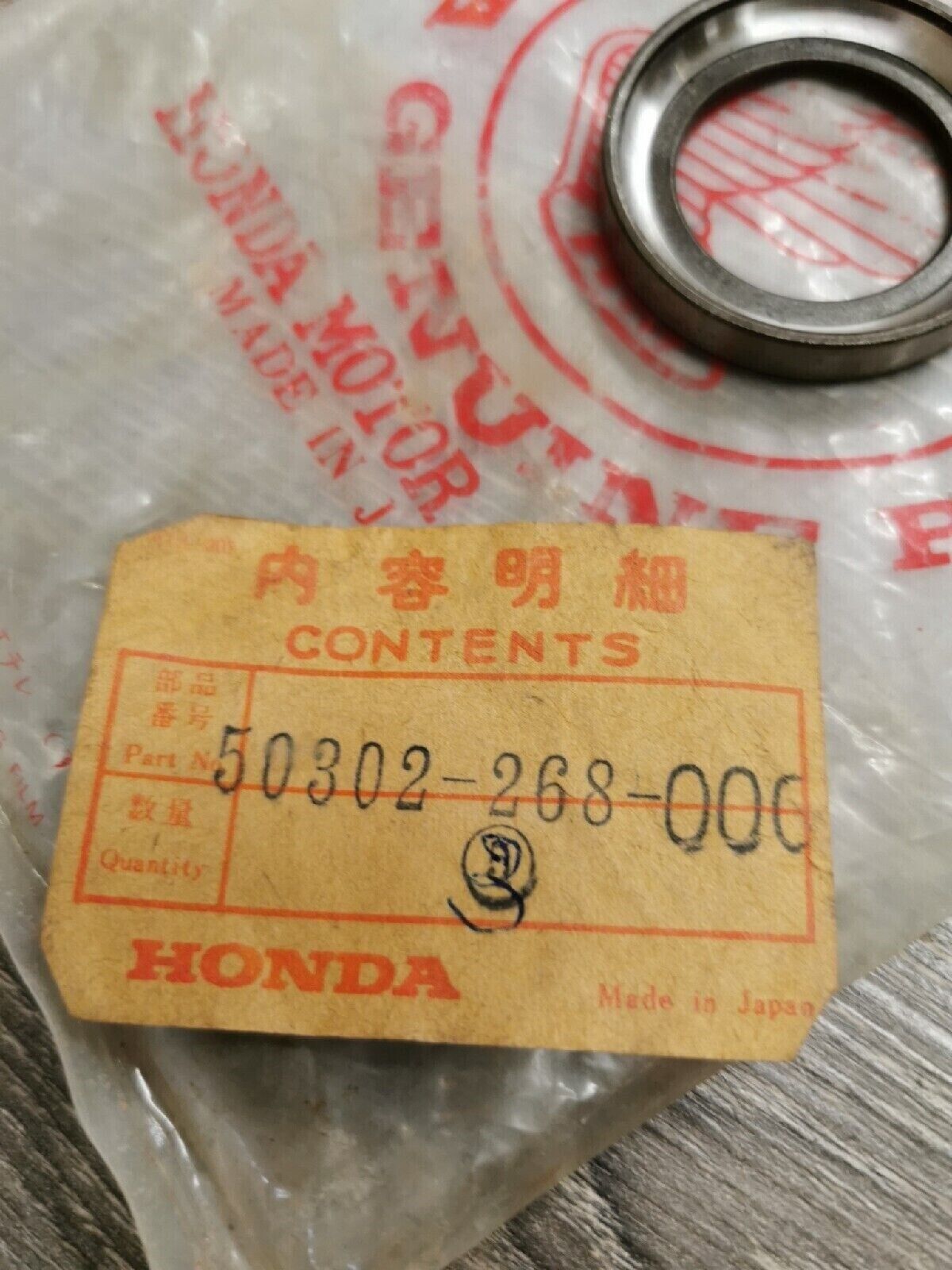 NOS HONDA RACE STEERING BALL 50302-268-000 H17