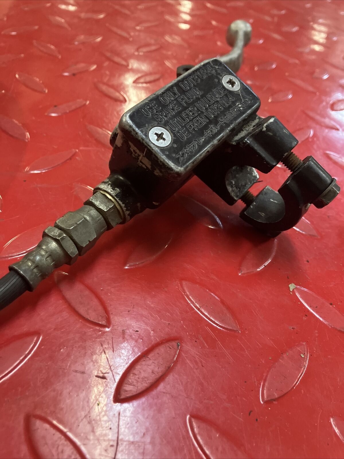 Suzuki RM125 1985 front brake master cylinder hose 1984 RM250