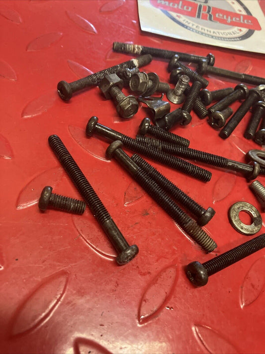 Honda MT125 1975 Engine motor crankcase cover cylinder hardware bolt 1974 1976